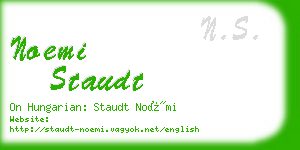 noemi staudt business card